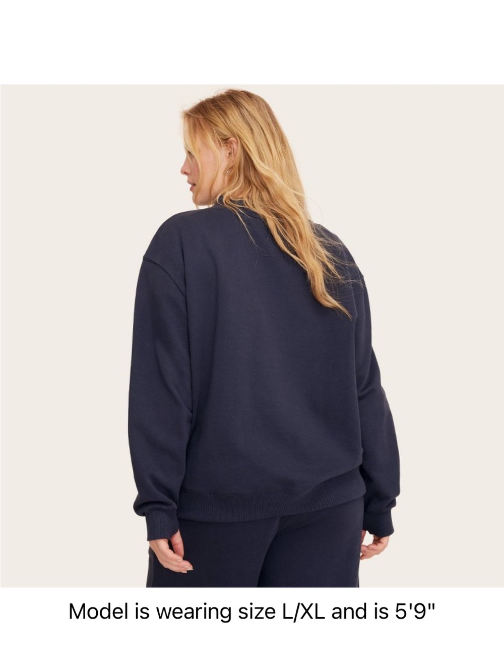 Parke x Target navy mockneck Sweatshirt - - Picture 2 of 3